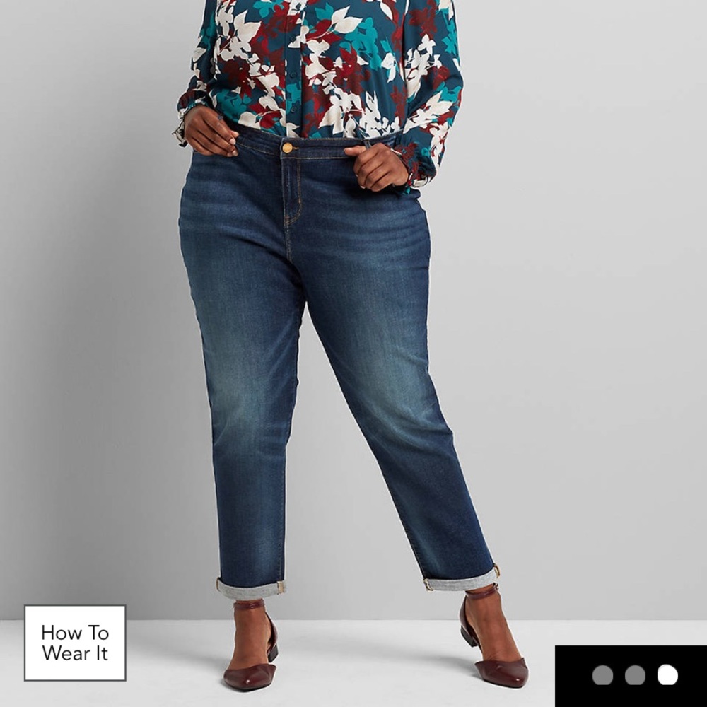 Lane Bryant signature fit boyfriend jeans size 16